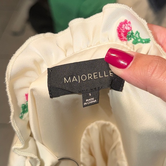 Majorelle Eden Mini Dress In Ivory and Pink Size S - Picture 4 of 6